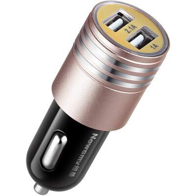 

Newsmy car charger C20 silver 31A smart split dual USB cigarette lighter car charger