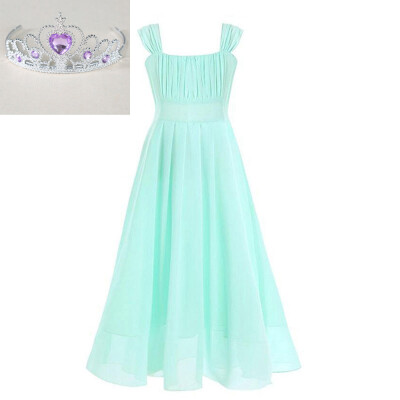 

9Colors Girls Princess Dress Teenage kids Weddings Clothes Evening Formal Gown Party Clothing