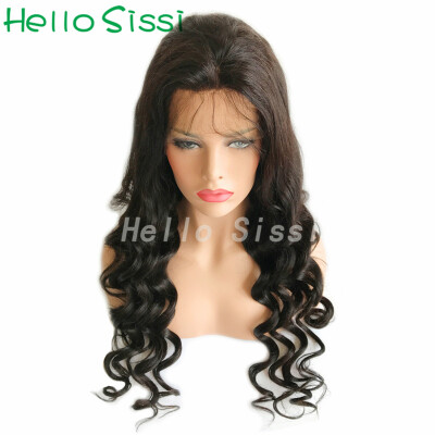 

Natural color 8-24 Lace Front Human Hair Wigs Brazilian Wave Human Hair Lace Wigs For Black Women With Bleached Knots Baby Ha