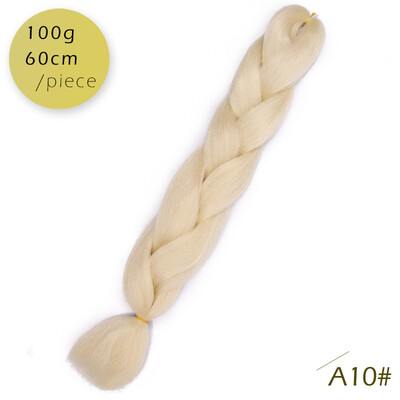 

AISI HAIR Ombre Kanekalon Braiding Hair Extensions 24inch 100g Synthetic Jumbo Braids Hair Fiber Pink Purple Blue Green 1pce