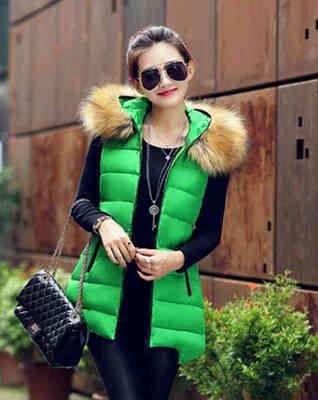 

Plus Size 4XL Winter Vest Women 2017 Sleeveless Jacket Coat Women's Vest Waistcoat Warm Hooded Long Vest Female