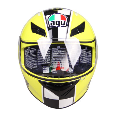 

AGV helmet K3 TOP men and women helmet helmets Italian motorcycle racing helmet yellow 8 crown XL