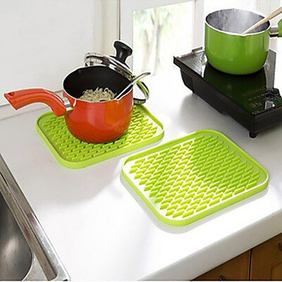

100 Silicone Nonslip pad Bowl Saucepan Insulated Heat Mat