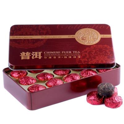 

Chinese Yunnan Mini Pu Er Tea Exquisite Iron Boxed Rose Tea Leaves 75g F87