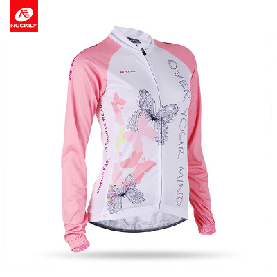 

NUCKILY Womens Sublimation Print Bike Apparel Quick Dry Cycling Jersey For SpringAutumn