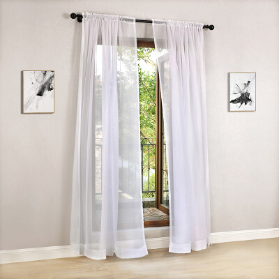 

Дешевые белые тюлевые занавески для кухни Translucidus White Tulle Curtains для гостиной Современные белые шелка