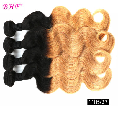 

Indian Virgin Hair Indian Remy Hair Body Wave Ombre Human Hair Two Tone Ombre Colored Hair Weave Bundles