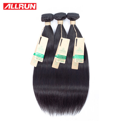 

Allrun Hair Peruvian Straight Hair Natural Color 100 8A Grade Remy Human Hair Weave Bundle 3pcslot 12-28 inch Free Shipping