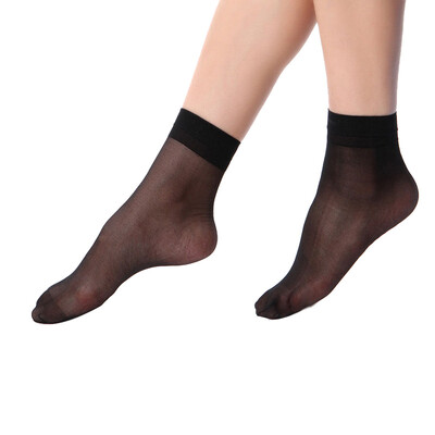 

Jingdong supermarket] Langsha short silk socks on the socks crystal silk socks thin section of women's short stockings 20 double-skin coffee 10 double yards