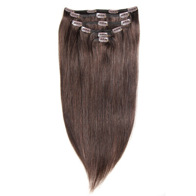 

Chorliss Clip In Hair Extensions 6PcsPack Human Straight Hairpiece Brazilian Remy Hair 14 16" 18" 20"