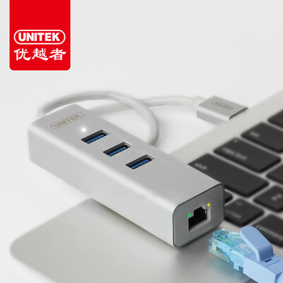 

Advantages UNITEK usb splitter 30 usb switch network card Gigabit Ethernet converter usb to RJ45 cable line splitter Apple laptop hub Y-3083CSL