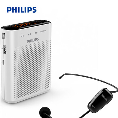 

Philips (PHILIPS) SBM230 Пчелиный беспроводной микрофон Портативная акустическая система обучения / руководство / деловая встреча, посвященная мини стерео FM экран радио плеер дисплей белый