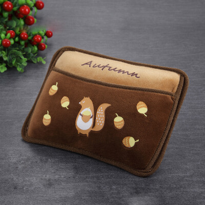 

Happy partner hand warmers hot water bottle charging explosion-proof plush warm water bag has been injected water warm palace treasure romantic powder 3 models random hair