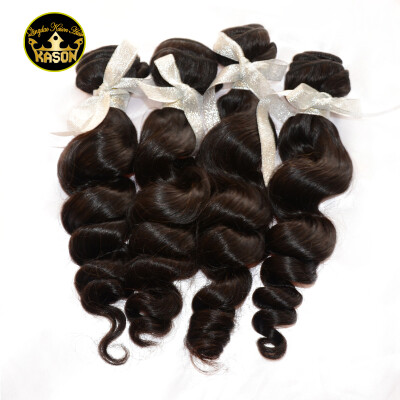 

Kason Malaysian Virgin Hair 4 Bundles Loose Wave Human Hair Unprocessed Virgin Hair Can Be Colord