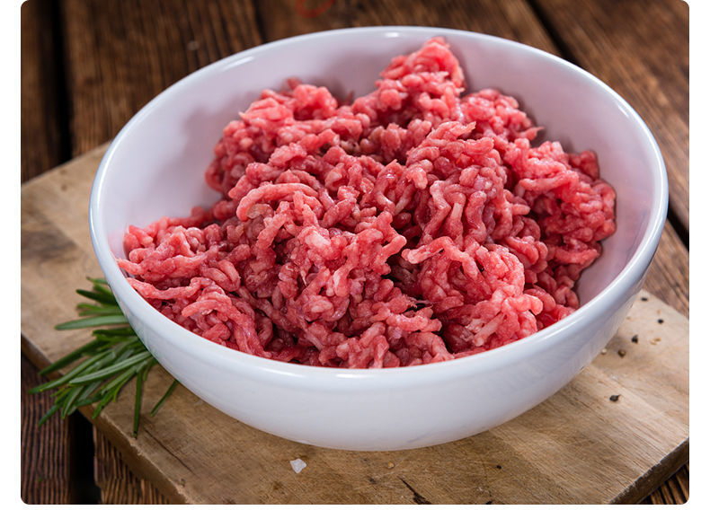 新鲜牛肉馅500g清真原味肥瘦相间免切方便可做丸子饺