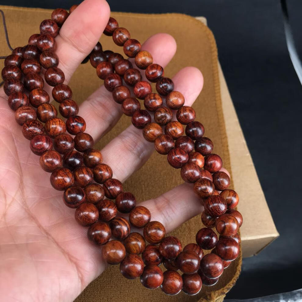 海南黄花梨老料油梨8mm108颗手链手串海黄手串手链海黄佛珠08家具老料