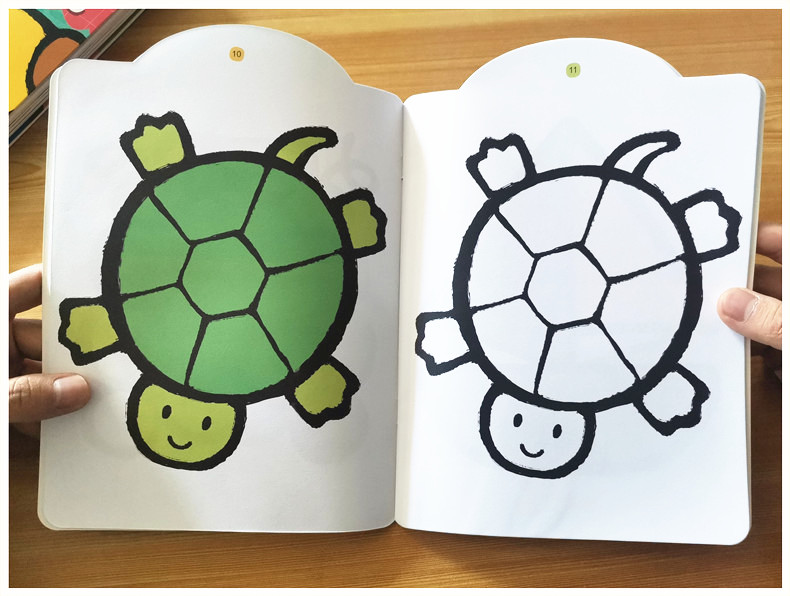 迪士尼旗舰36岁儿童涂色书画画本幼儿园图画书涂鸦手绘本4宝宝填色