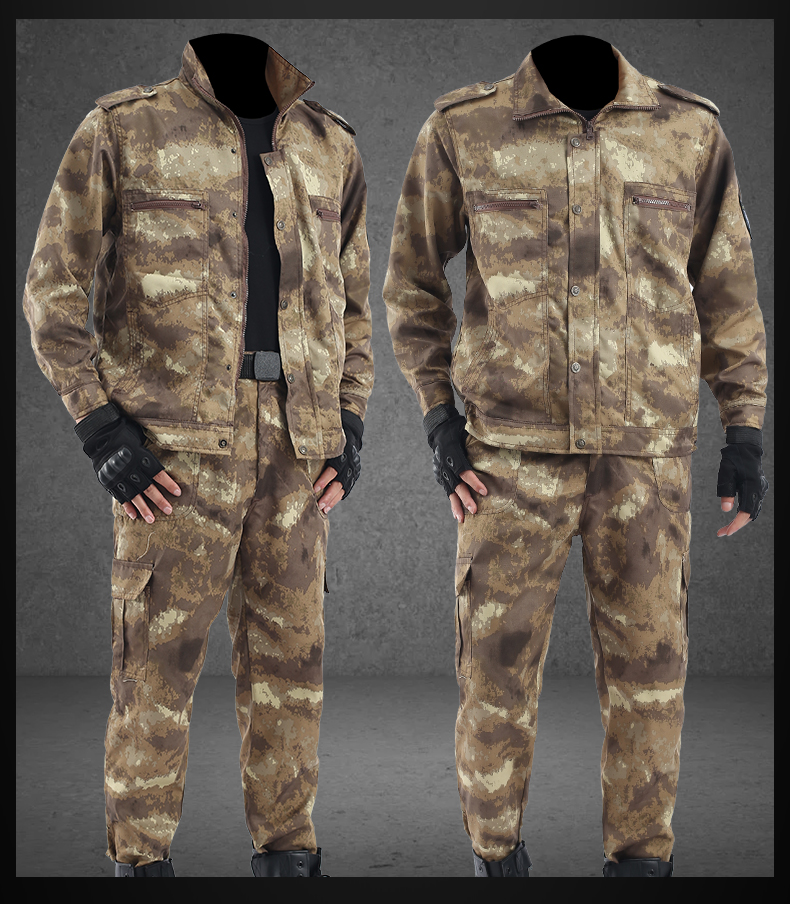 迪牧欧迷彩服工作服套装男迷彩耐磨春秋黑蟒纹男劳动工人工地劳保服