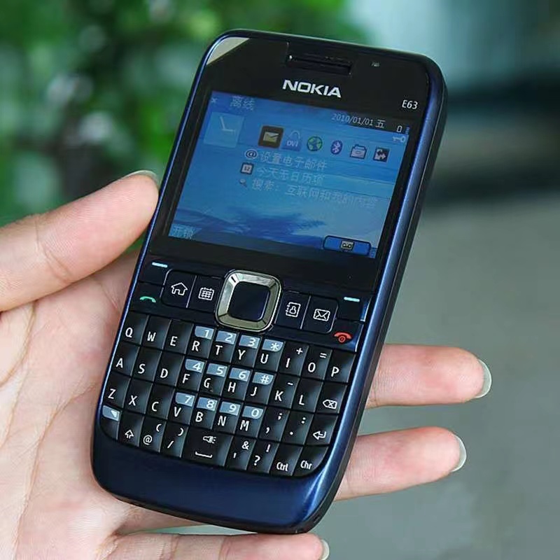 nokia/诺基亚e63经典直板全按键带wifi塞班智能3g网备用学生手机怀旧