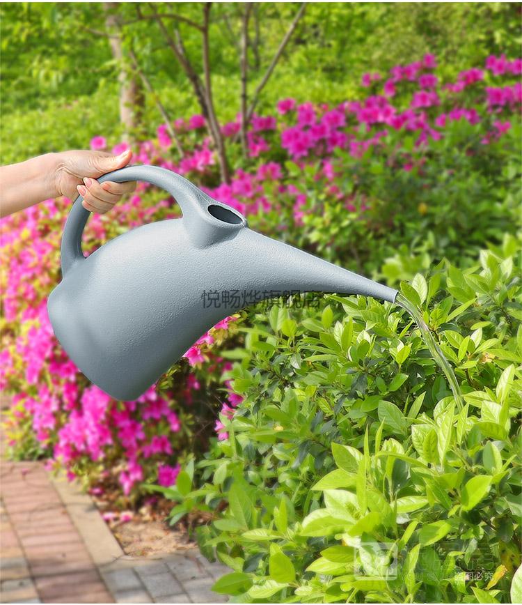 浇花水壶高颜值浇花喷壶长嘴家用塑料洒水壶园艺大容量养花压力喷水壶