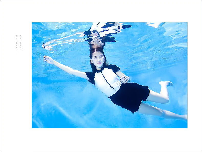 少女泳衣女孩12岁青少年游泳衣女2022新款连体平角遮肚显瘦裙式学生