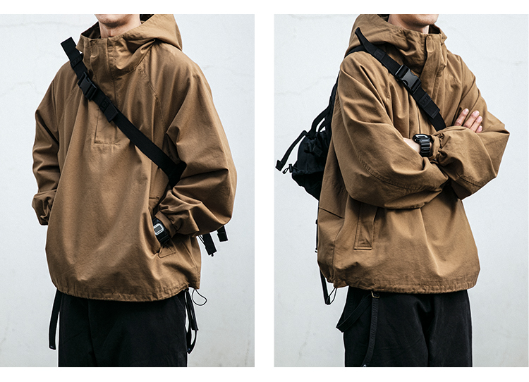 Xingman Japanese retro hooded tooling jacket jacket for men and women ...