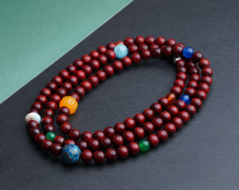 途豪班 正宗小叶紫檀手链佛珠108颗木质文玩手串送礼物饰品念珠原创