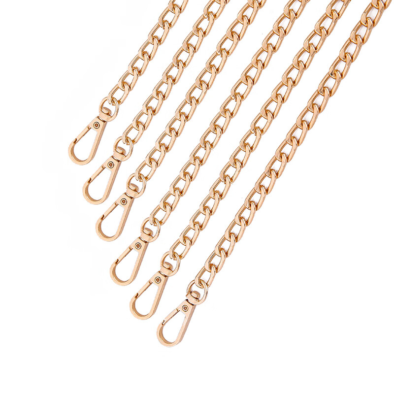 女包链条包带子包包肩带配件单肩斜挎金属链条包带真皮链条宽肩带 黑