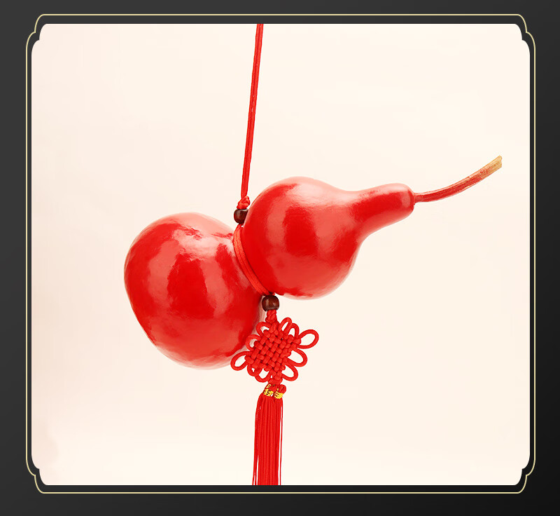 带藤红葫芦天然开口葫芦挂件摆件解决门对门镇邪家居装饰红色葫芦 带