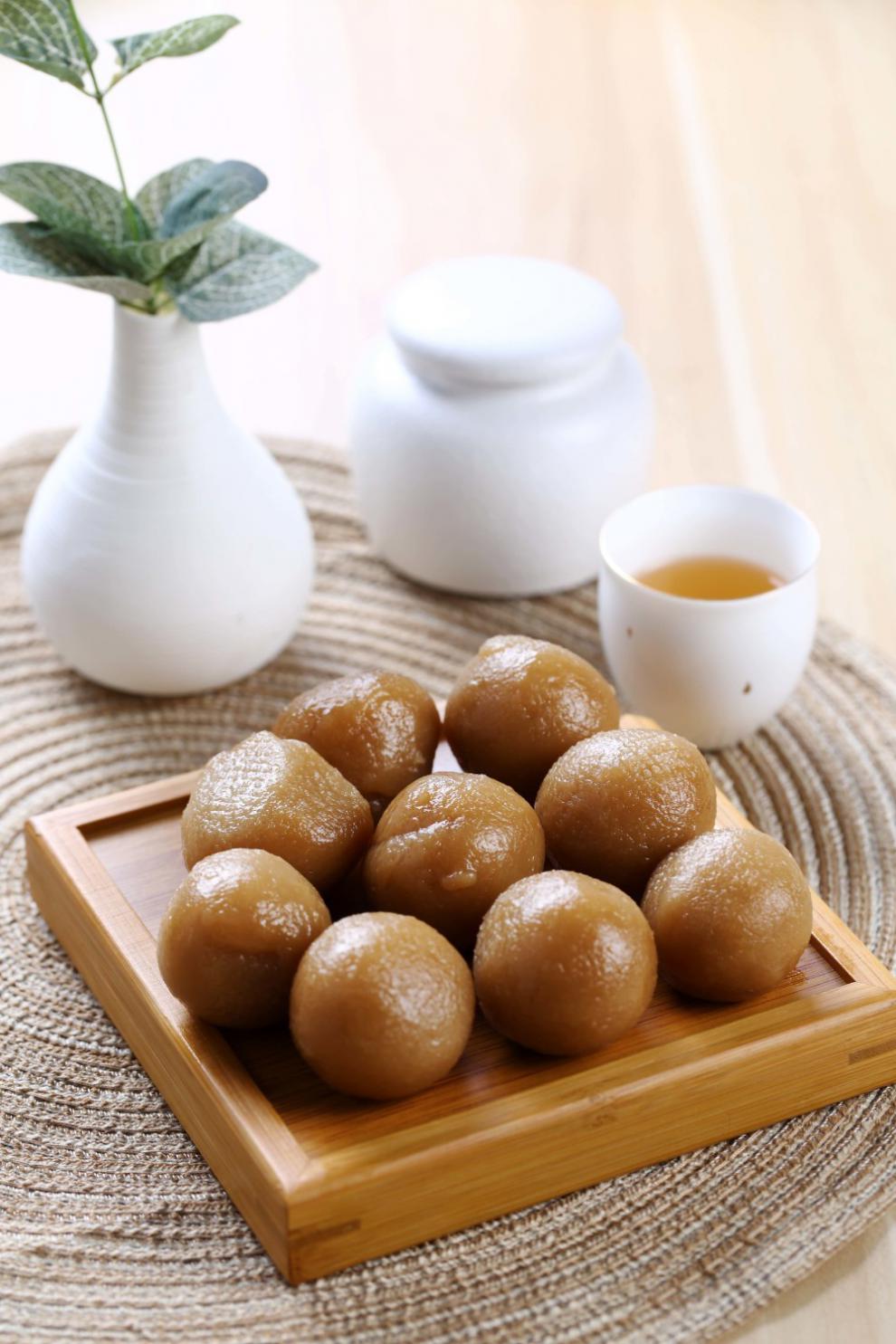 宁波特产传统糕点灰汁团糖油粑糯米团碱水糯米团早餐美食华海春 宁波