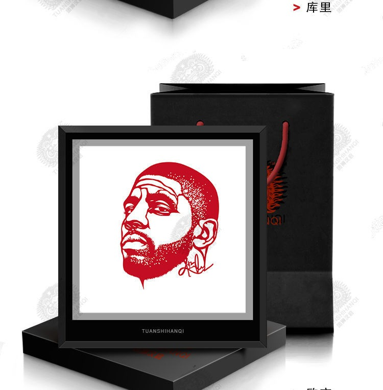 保罗乔治周边哈登詹姆斯库里科比欧文周边生日礼物摆件nba纪念毕业