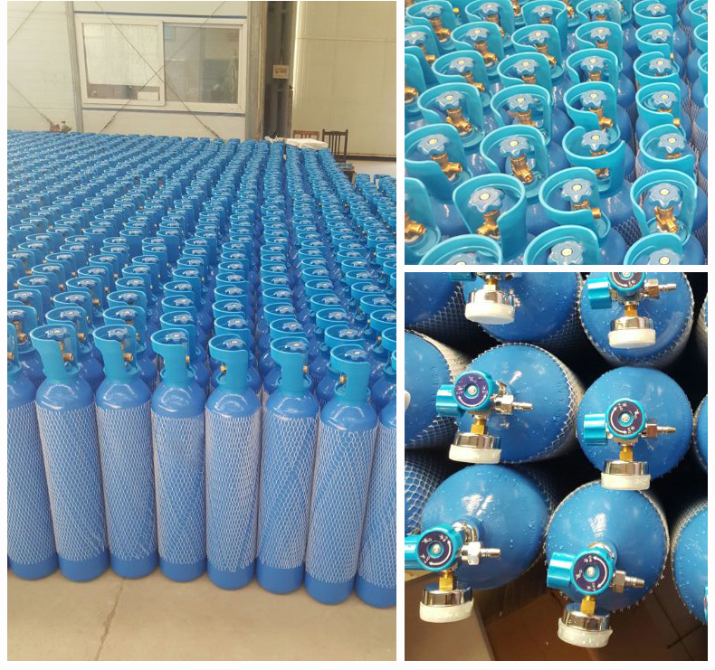 冀腾达家用氧气瓶便携氧气罐老人吸氧器家庭救急小型氧气罐氧桥2l配铝