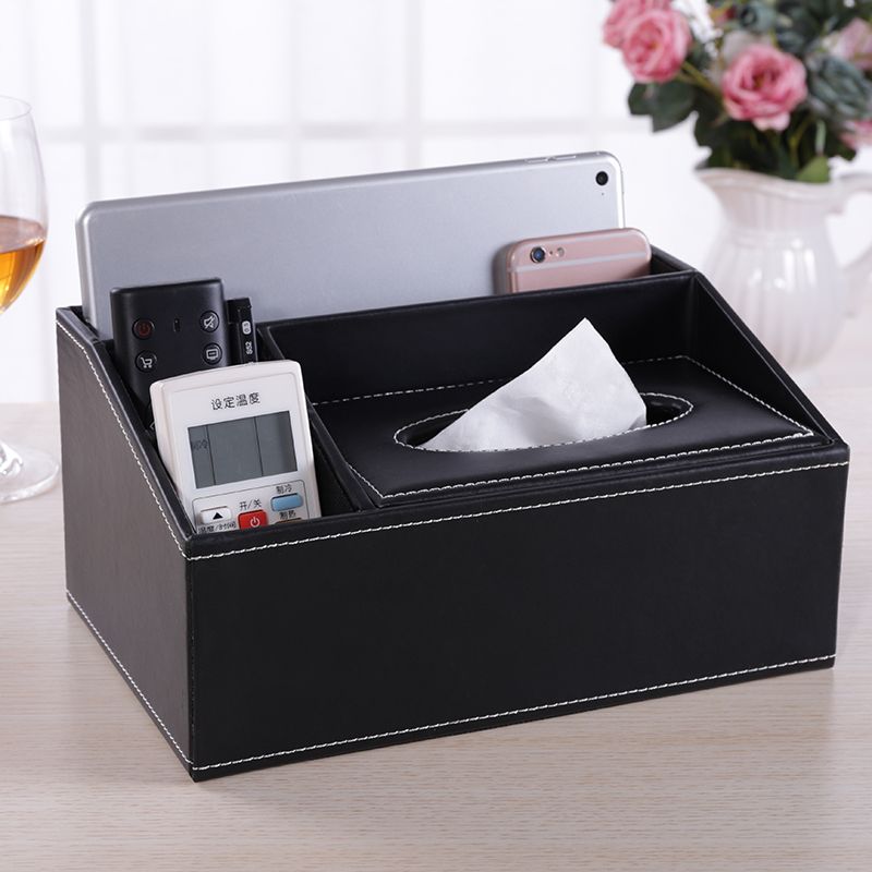 uhfw华为(huawei)家居同款多功能纸巾盒抽纸盒茶几客厅遥控器收纳盒