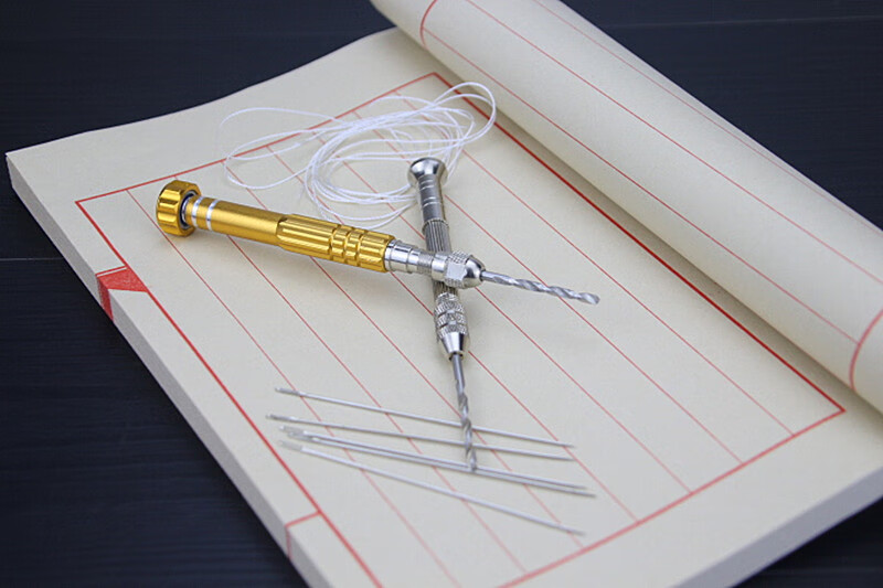 锥子手动麻花钻头打孔器铁锥子线装书制作材料厚书修书工具大眼针丝线