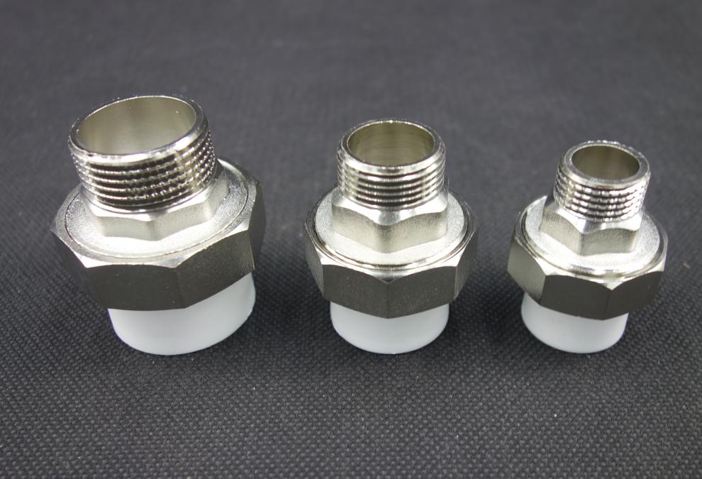 ppr外丝铜活接20外牙外丝活接6分253240506375灰白色90s2534