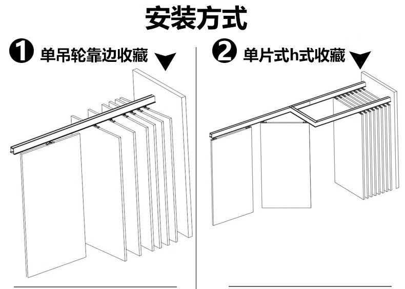 002折叠门万向吊轮酒店隔断屏风推拉门吊轨道活动移门滑轮002万向吊轮