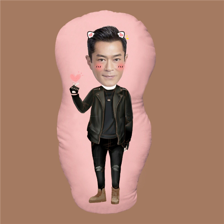 明日战记周边 古天乐人形抱枕照片diy等身长条异形枕头q版卡通真人