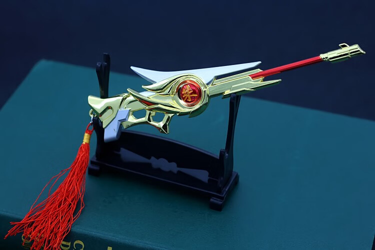 韩信白龙吟皮肤概念匕王者周边武器首玩具18厘米摆件鎹刀架漫纳致