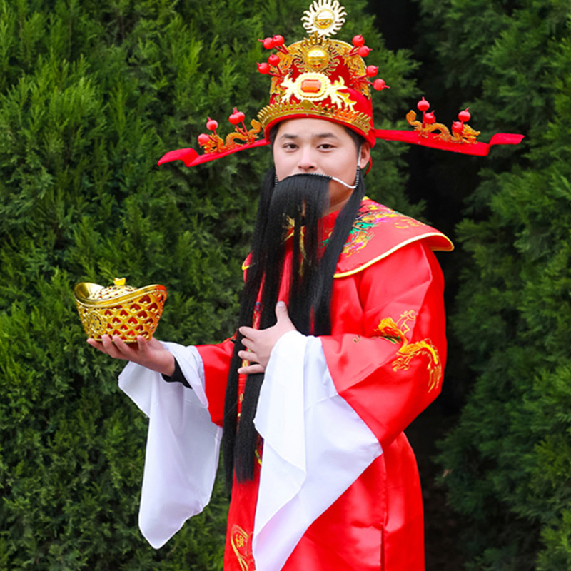 妲菲妮新财神衣服开业庆典公司年会演出新年财福禄寿喜财神爷服装表演