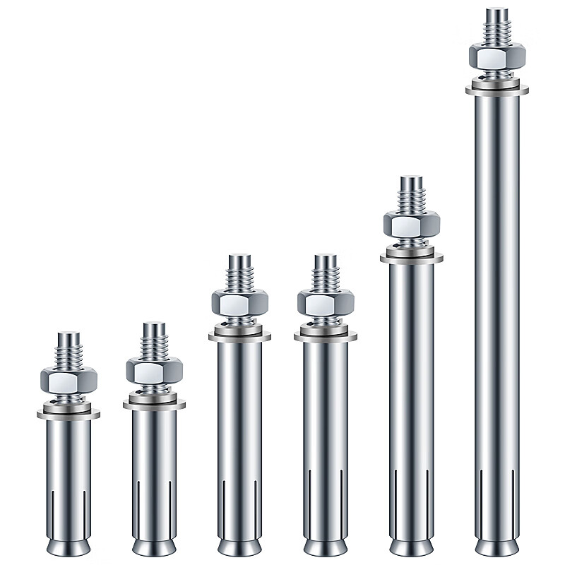 gfg 膨胀螺丝加长细镀锌膨胀螺栓长金属胀栓m12国标铁膨管m6m8m10 8*