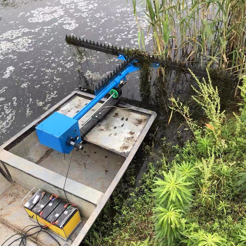 电动水下伊乐藻割草机打水草头小型割剪草机蟹塘船虾塘水产养殖机48v
