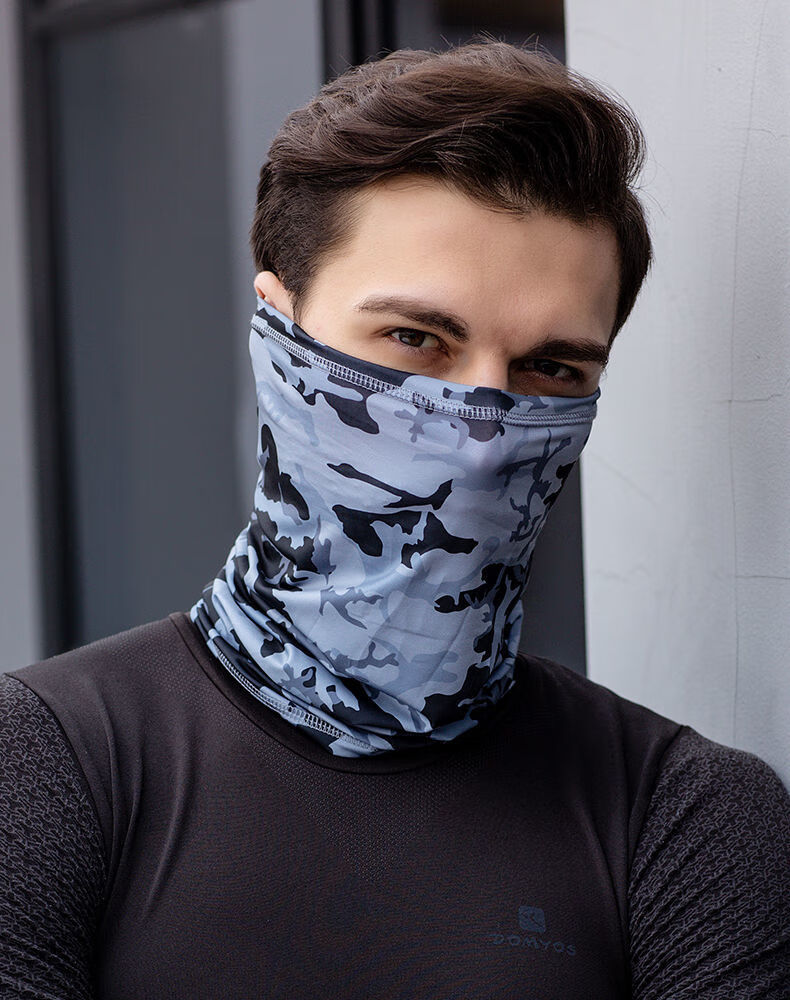 固质服饰配件脖套男薄款冰丝围脖头巾男脖套护颈脖子夏天钓鱼面罩骑行