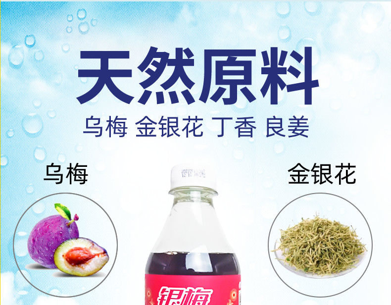 瓶整件500ml本草配方碳酸饮料国产口乐 【500ml*4瓶】银梅可乐【图片