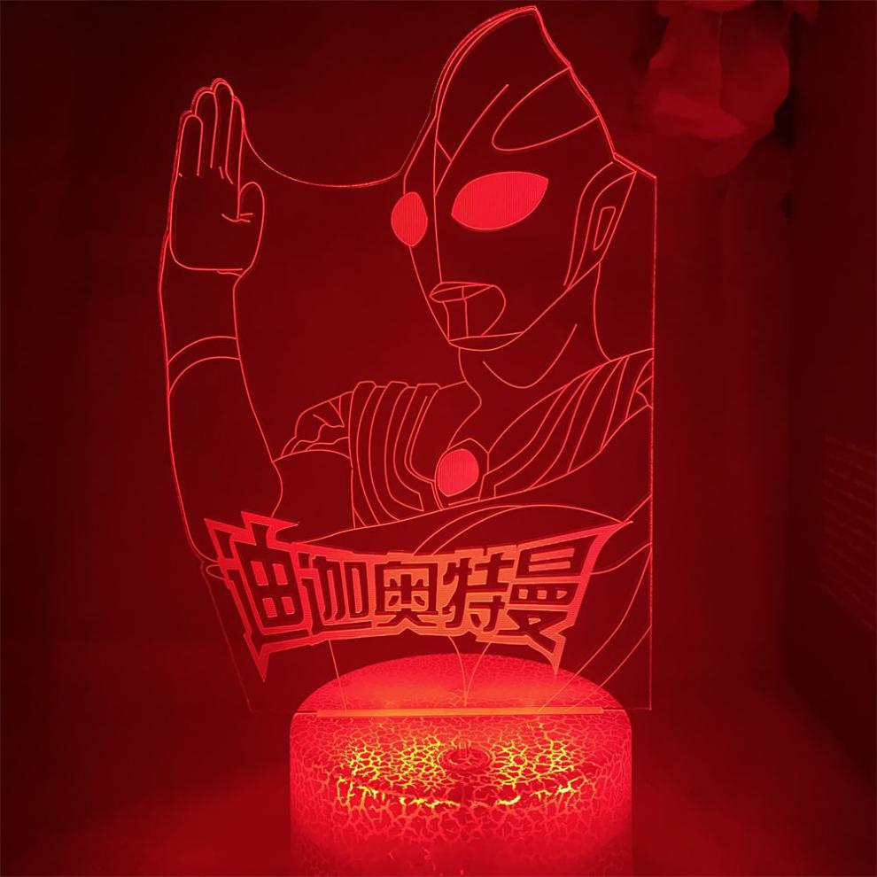 奥特曼的小夜灯 动漫led3d床头卧室灯迷你创意网红台灯男生生日礼物