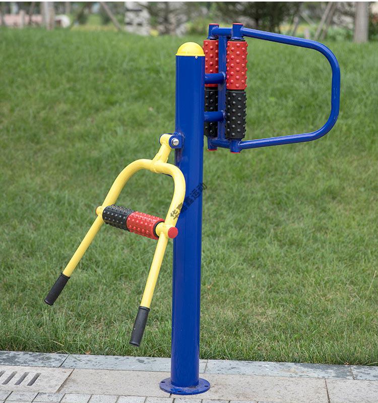 广场小区运动腿部按摩路径漫步机新农村 单人平步机(螺丝固定)【图片