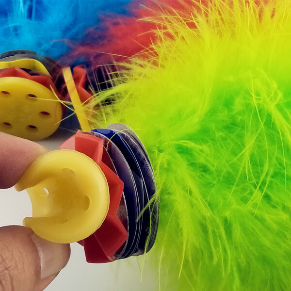 软毛毽子 儿童毽子幼儿园儿童小学生手工彩色羽毛花毽健身牛筋底踺键