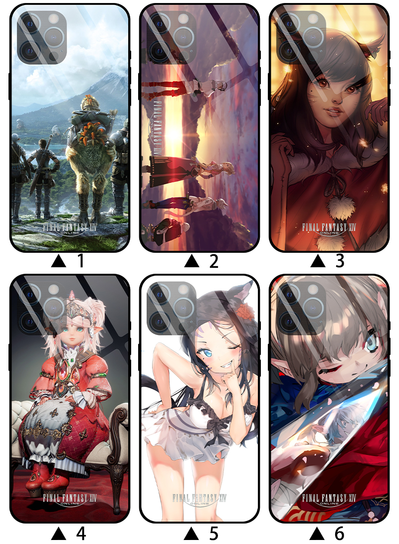 终幻想ff14游戏周边玻璃手机壳苹果华为oppovivo等型号1玻璃壳留言