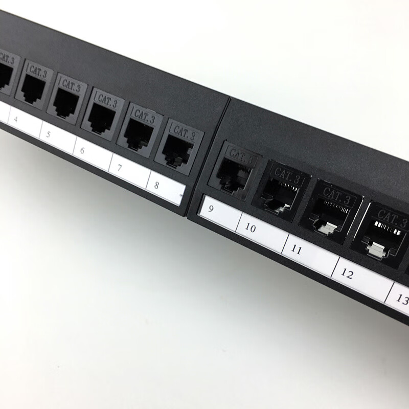 超五类电话直通配线架语音配线架免打式直通模块24口带理托线架24口免