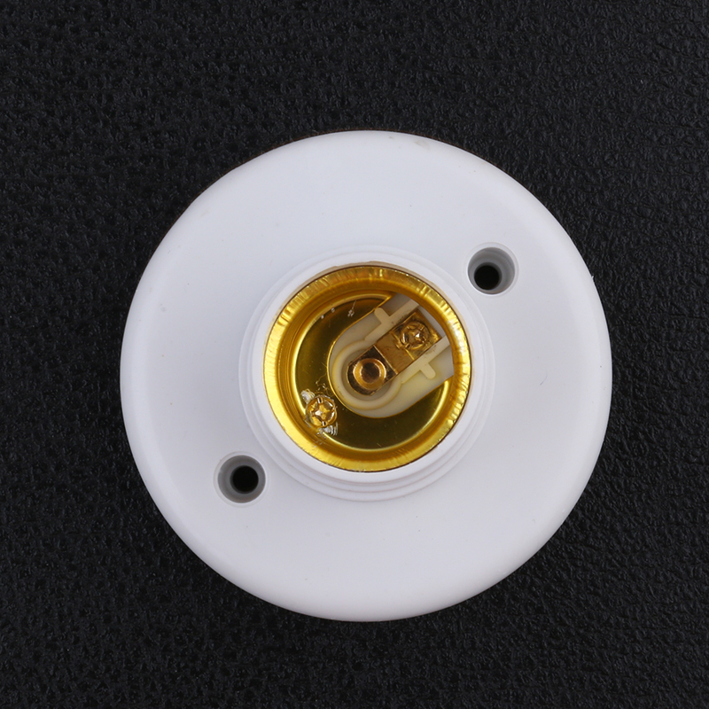 86方型e27螺口灯座b22卡口大螺纹明暗装转换led灯头底座e27家用 b22挂