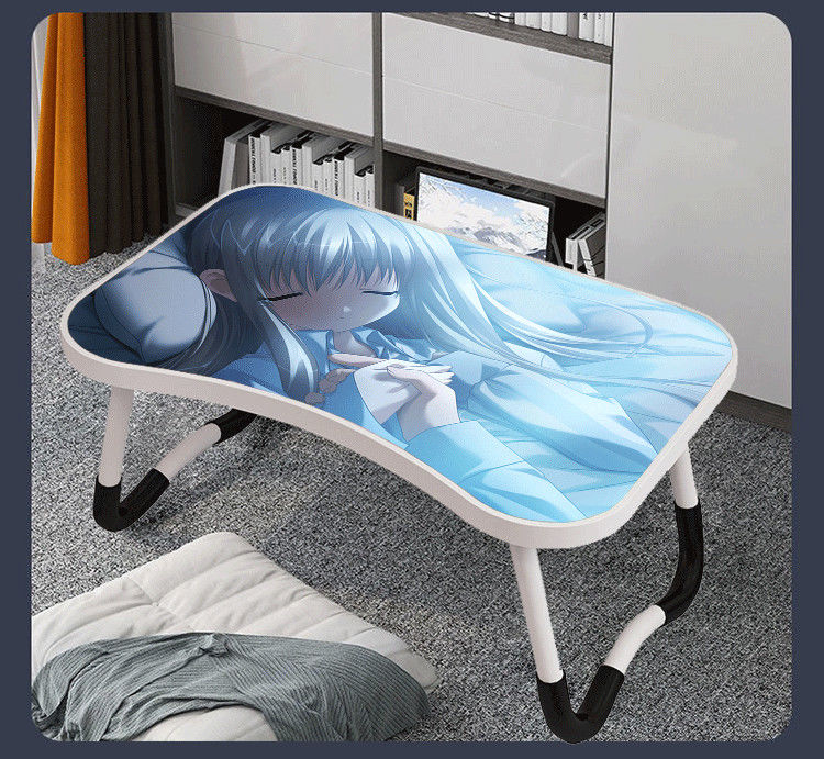 学生床上书桌电脑桌折叠桌卡通来图定制动漫二次元小桌子宿舍神器 wm